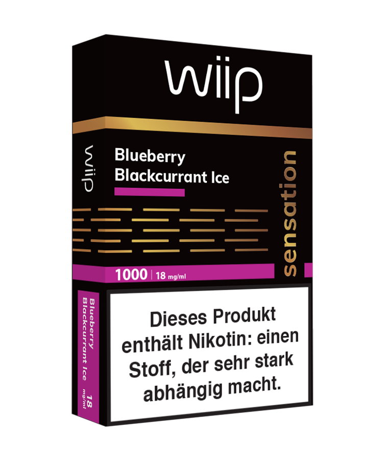 Wiipod Sensation – Sweet Blackcurrant Ice – 18mg/ml